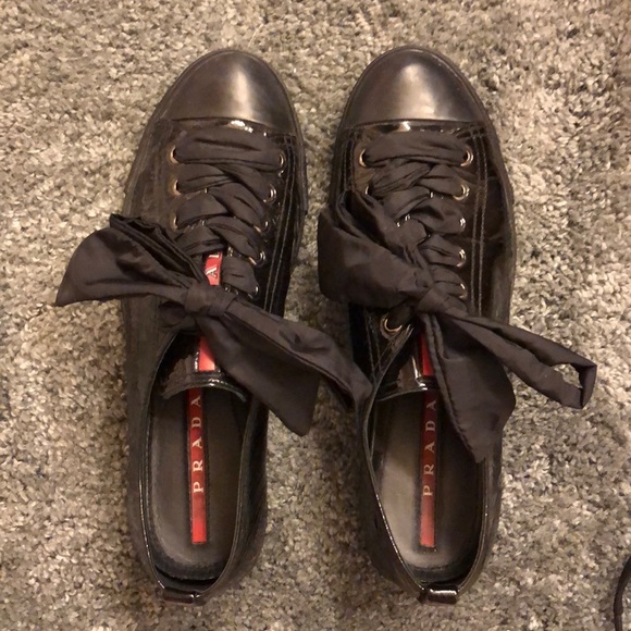 prada lace up sneakers